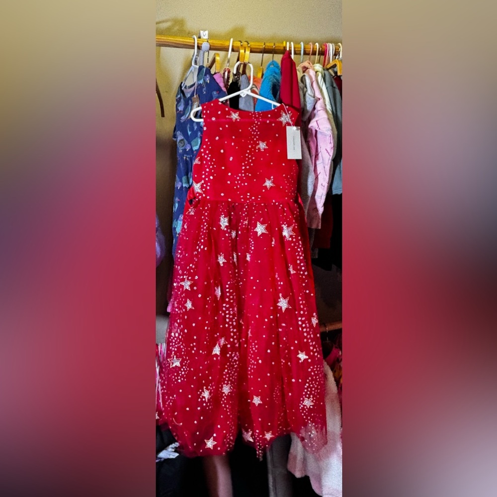 Trish & Scully Red Starry Dress - Size 7, New With Tags! - Picture 7 of 7